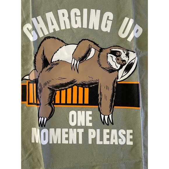 The Children's Place Green Sloth Graphic T-Shirt size 14 XL - Picture 3 of 5